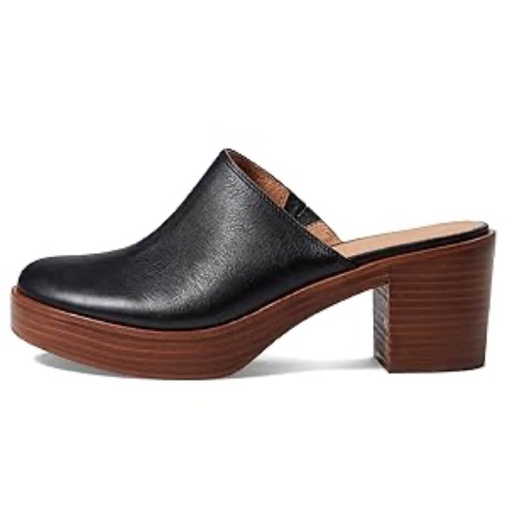New Madewell Arden Platform Mule True Black Size 7 M - Picture 3 of 5
